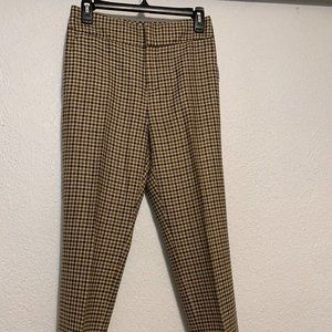 Suistudio ankle length plaid wool trouser 36s